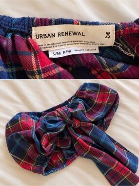 Urban Renewal Recycled Check Billowy Tube Top